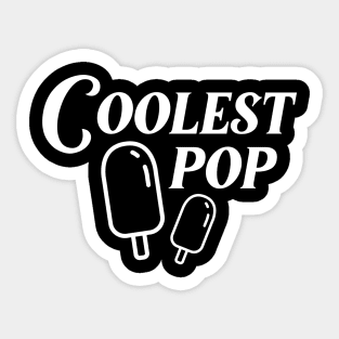 The Coolest Pop Popsicle Stick father day Sticker